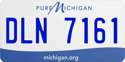 MI license plate DLN7161