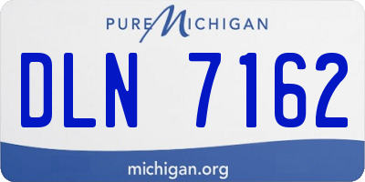 MI license plate DLN7162