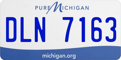 MI license plate DLN7163