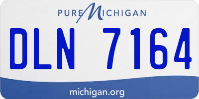 MI license plate DLN7164