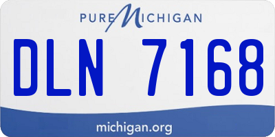 MI license plate DLN7168