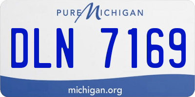 MI license plate DLN7169