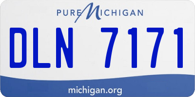 MI license plate DLN7171