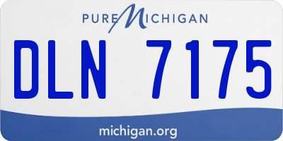 MI license plate DLN7175