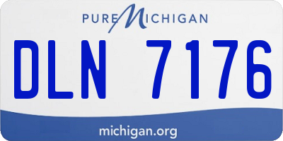 MI license plate DLN7176