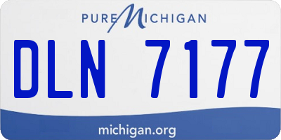 MI license plate DLN7177