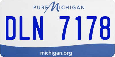 MI license plate DLN7178