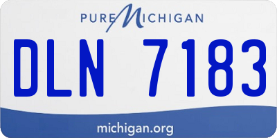 MI license plate DLN7183