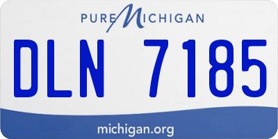 MI license plate DLN7185