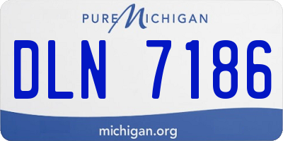 MI license plate DLN7186