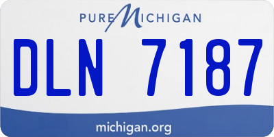 MI license plate DLN7187