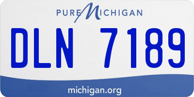 MI license plate DLN7189