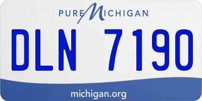 MI license plate DLN7190