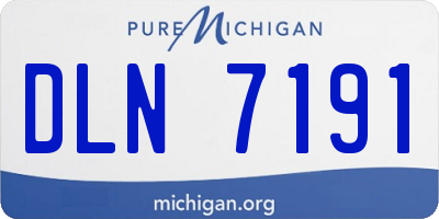 MI license plate DLN7191