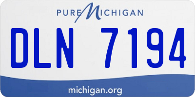 MI license plate DLN7194