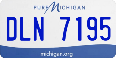 MI license plate DLN7195