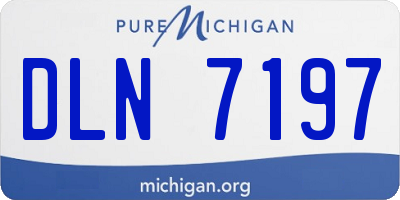 MI license plate DLN7197