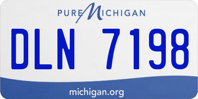 MI license plate DLN7198