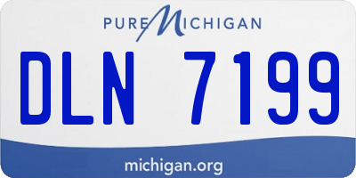 MI license plate DLN7199