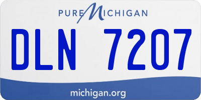 MI license plate DLN7207