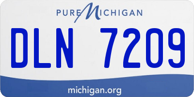 MI license plate DLN7209