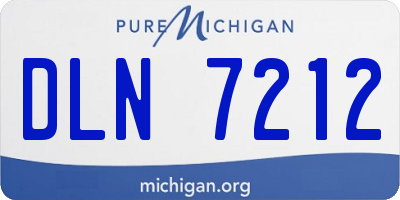 MI license plate DLN7212