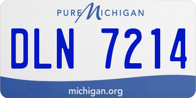 MI license plate DLN7214