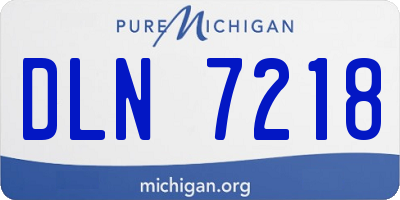 MI license plate DLN7218