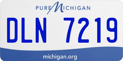 MI license plate DLN7219