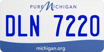 MI license plate DLN7220