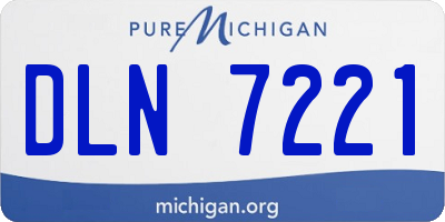 MI license plate DLN7221