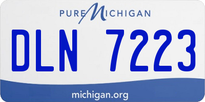 MI license plate DLN7223