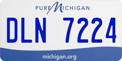 MI license plate DLN7224