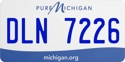 MI license plate DLN7226