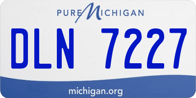 MI license plate DLN7227