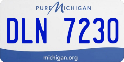 MI license plate DLN7230
