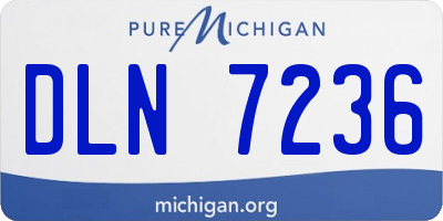 MI license plate DLN7236