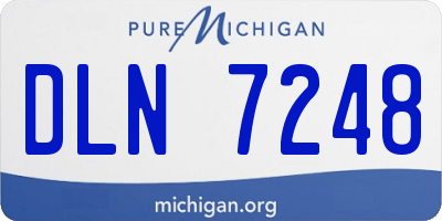 MI license plate DLN7248