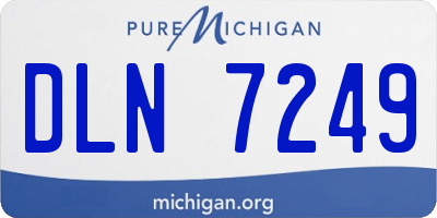 MI license plate DLN7249