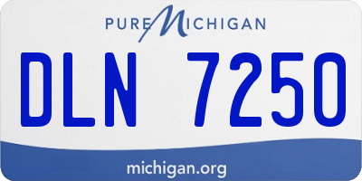 MI license plate DLN7250