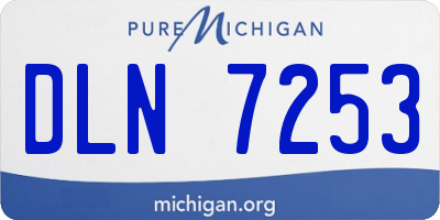 MI license plate DLN7253