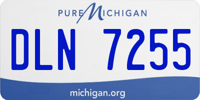 MI license plate DLN7255