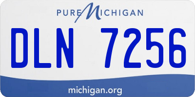 MI license plate DLN7256