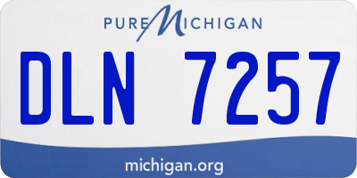 MI license plate DLN7257