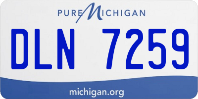 MI license plate DLN7259