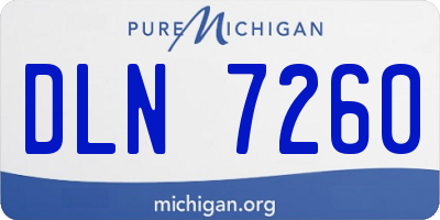 MI license plate DLN7260