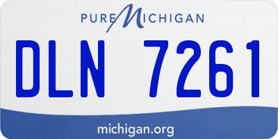 MI license plate DLN7261