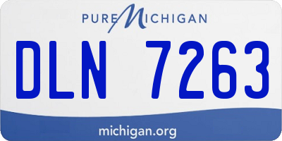 MI license plate DLN7263