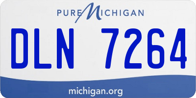 MI license plate DLN7264