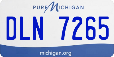 MI license plate DLN7265